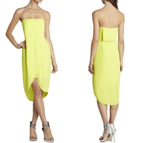 BCBG - Yellow Cocktail Dress - Picture 2 of 6